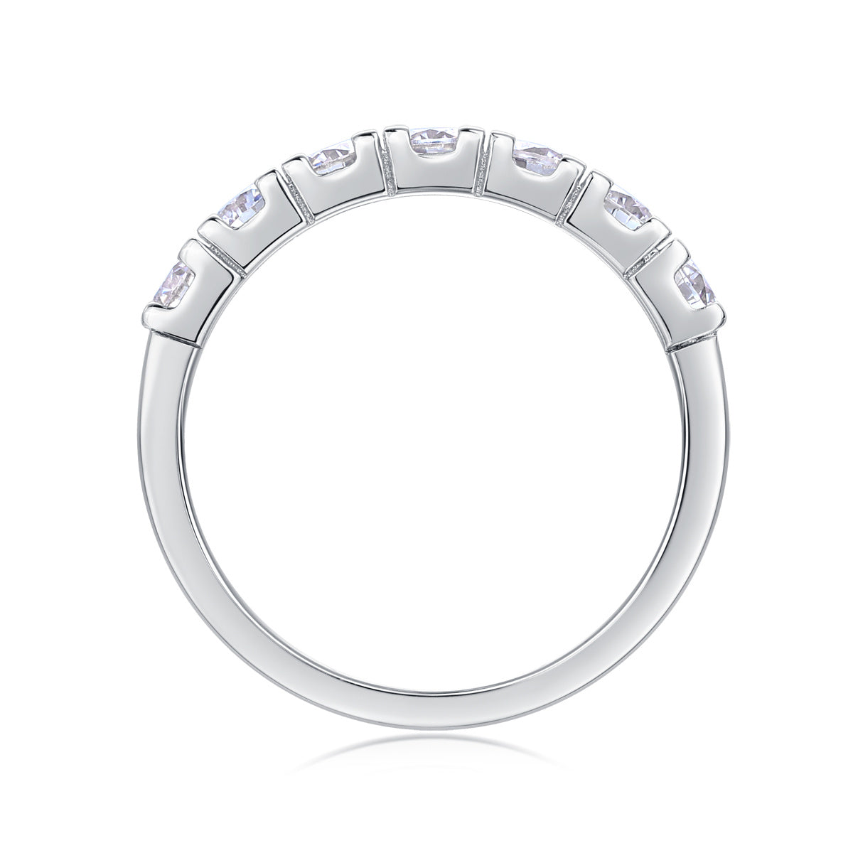 LUCKY 7- A Fashionable And Luxurious Jewelry Piece Set With One-tenth Moissan Diamond, S925 Sterling Silver And Platinum-plated Diamond Weloria