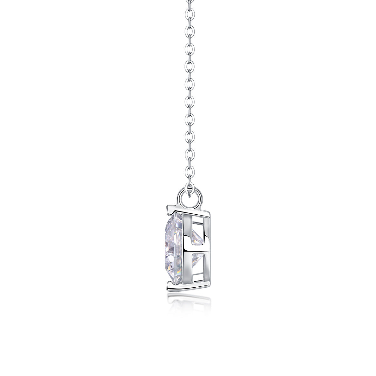 Time Lasts - A Fashionable And Luxurious Diamond Jewelry Pendant Set With 2-carat, 3-carat And 5-carat Moissan Diamonds, S925 Sterling Silver And Platinum Plating Weloria