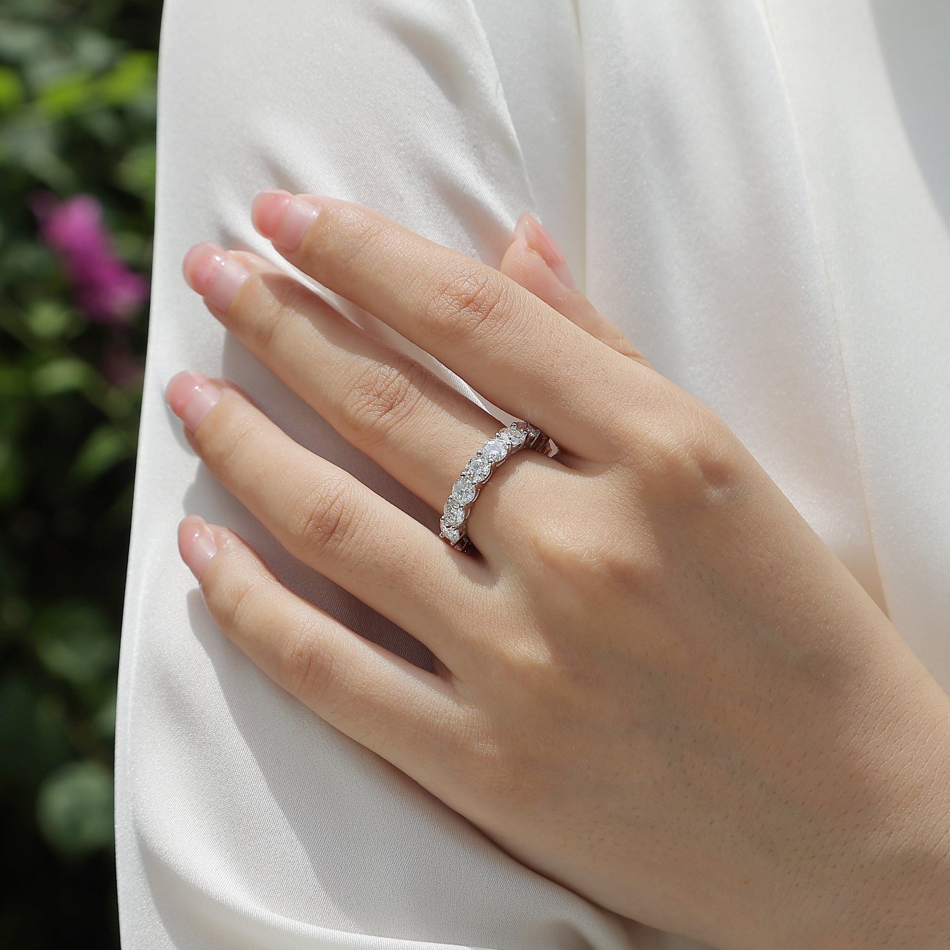 Starlight - A Fashionable And Luxurious Jewelry Accessory Set With Moissanite S925 Sterling Silver And Platinum-plated Diamond Weloria