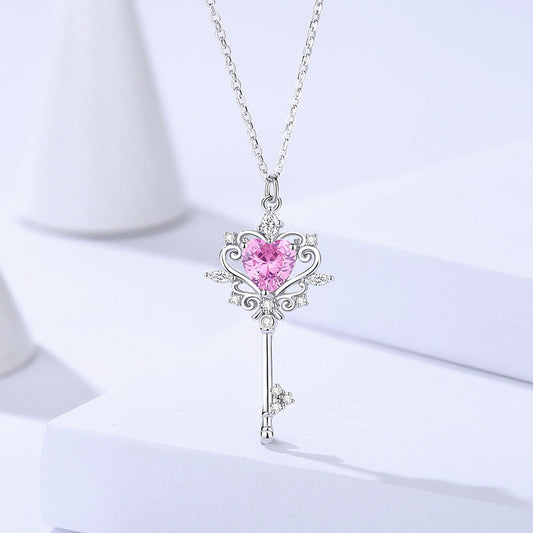 S925 Sterling Silver Guard Key Original Necklace For Women Weloria