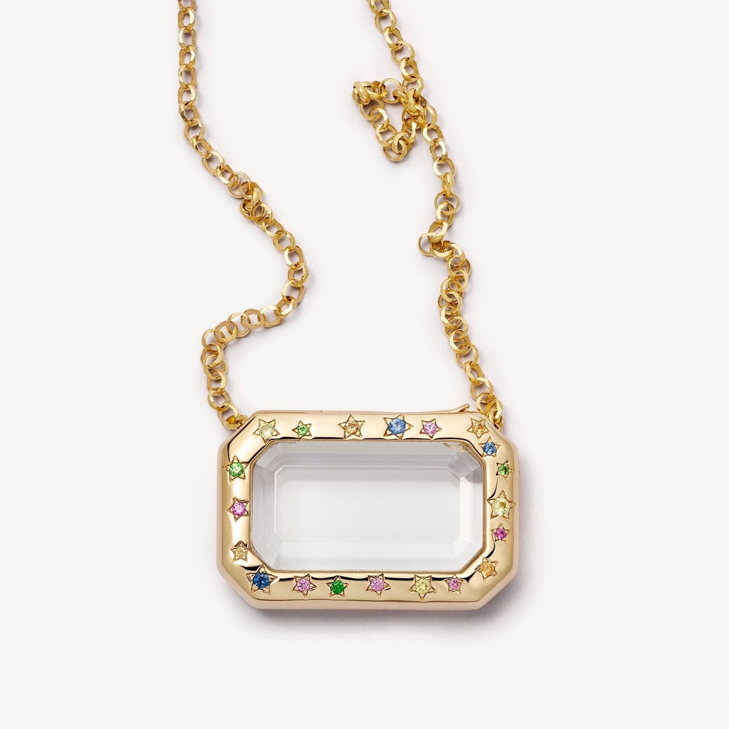 French Retro Personalized Transparent Commemorative Pendant That Can Be Opened And Closed Weloria