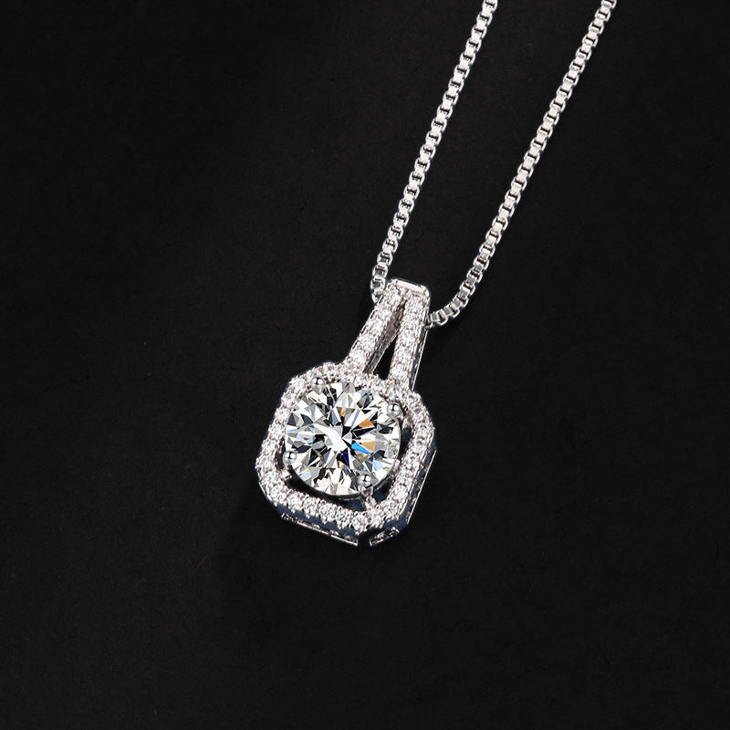 Square Bag Diamond Necklace Rings Ear Studs Suit Weloria