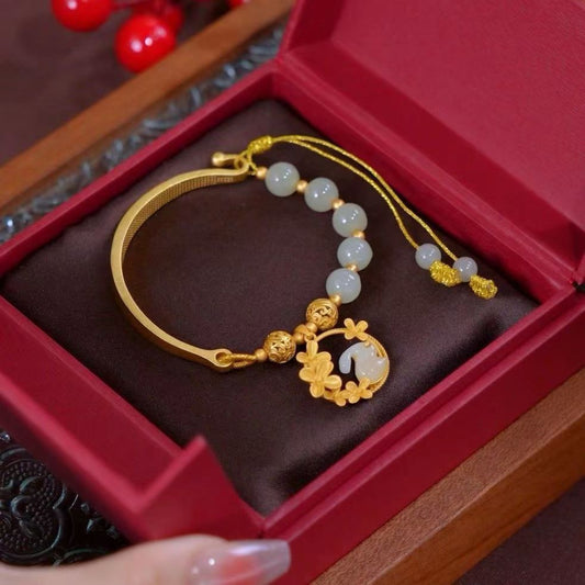 Fashion Personalized Antiquity Hydrangea Adjustable Bracelet Weloria