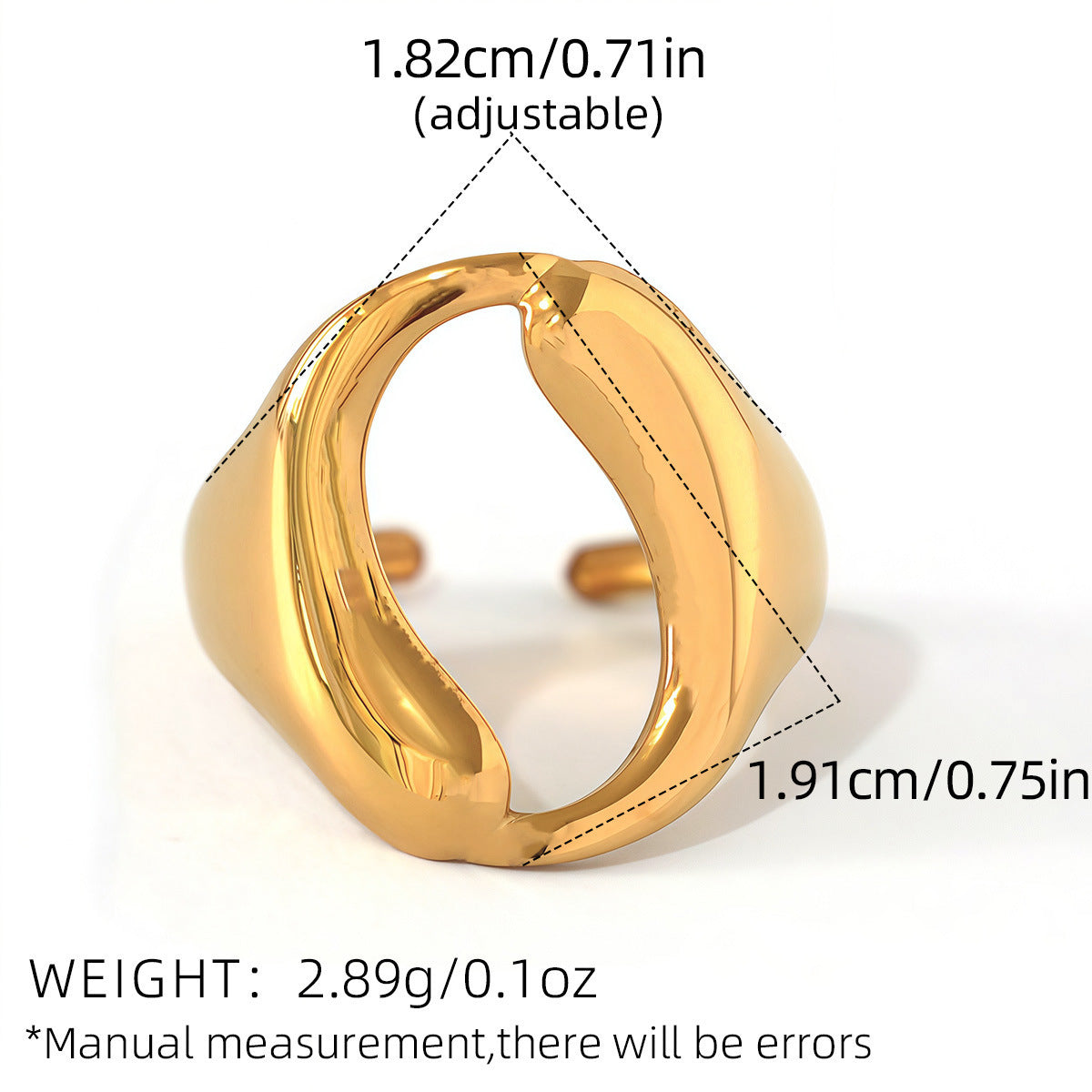 Ornament Stainless Steel 18K Gold Plating Hollow Weloria