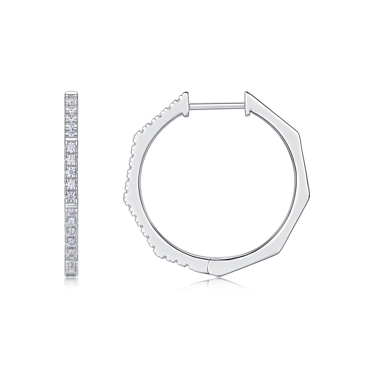 Modern Star Ring - Fashionable Earrings And Stud Jewelry Set With Moissanite S925 Sterling Silver And Platinum-plated Diamonds Weloria
