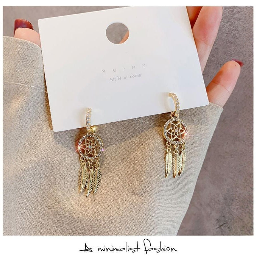 Tassel Earrings With Diamond Super Unique Design Earrings Weloria