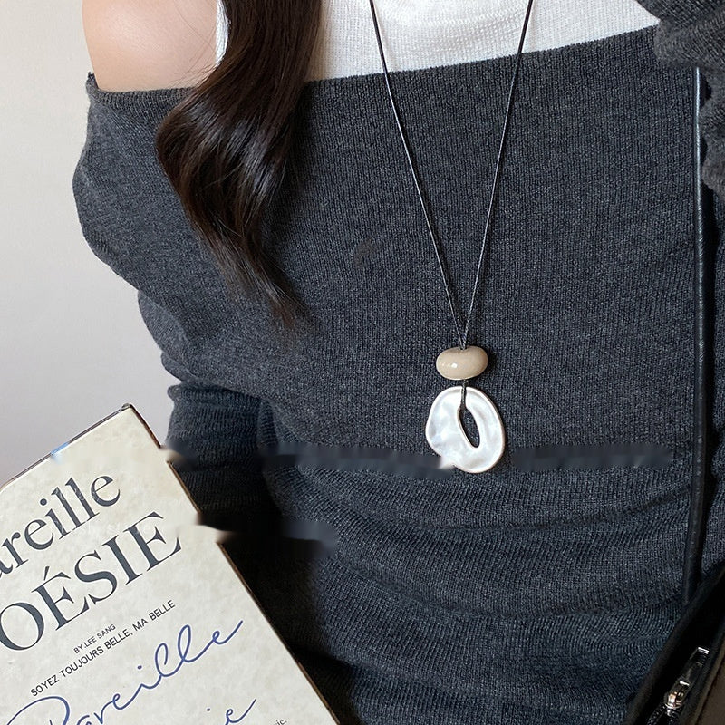 Simple Long Geometric Necklace Female Minority Fashion Temperament Weloria