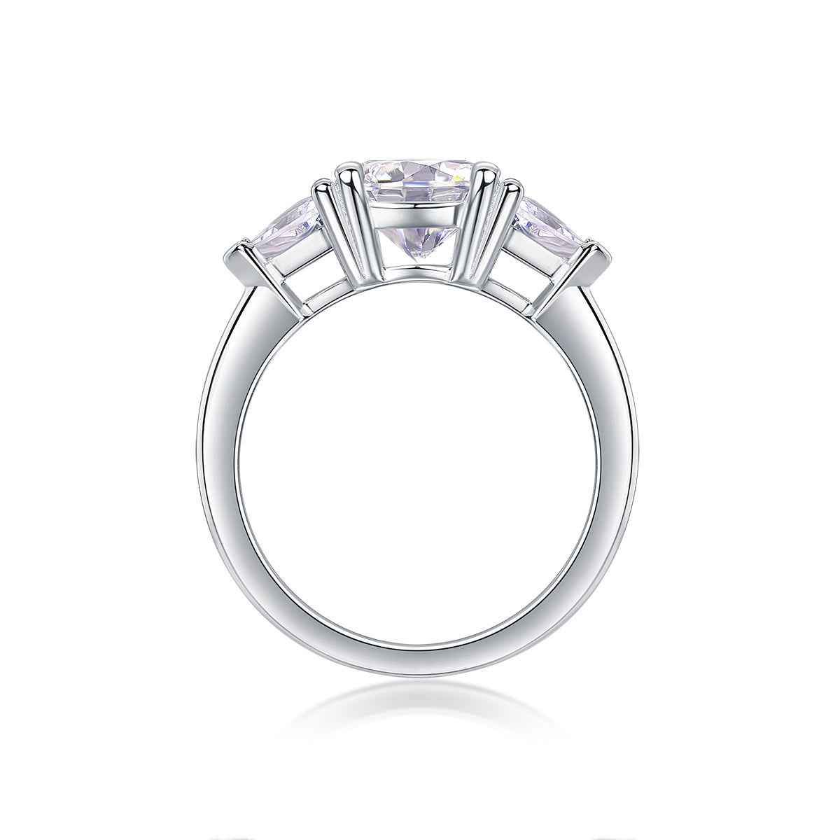 Ocean Diamond - A Fashionable And Luxurious Jewelry Piece Set With 2-carat Moissanite S925 Sterling Silver And Platinum-plated Diamond Weloria