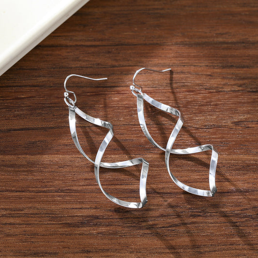 Simple Retro Winding Pendant Earrings Fashion Lady Exquisite Weloria