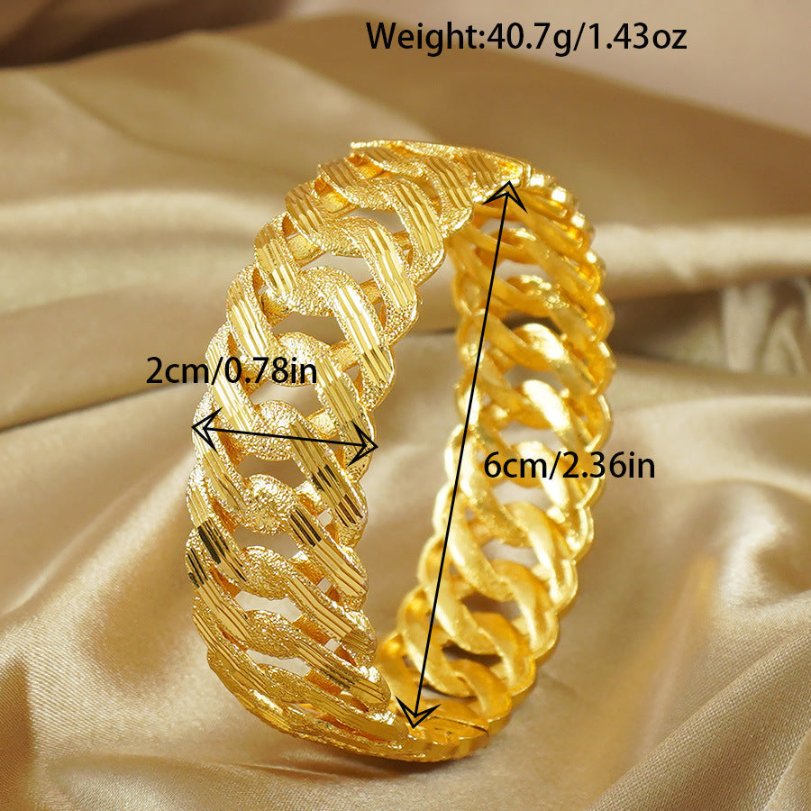 Middle East Retro Open Cuban Bracelet Weloria