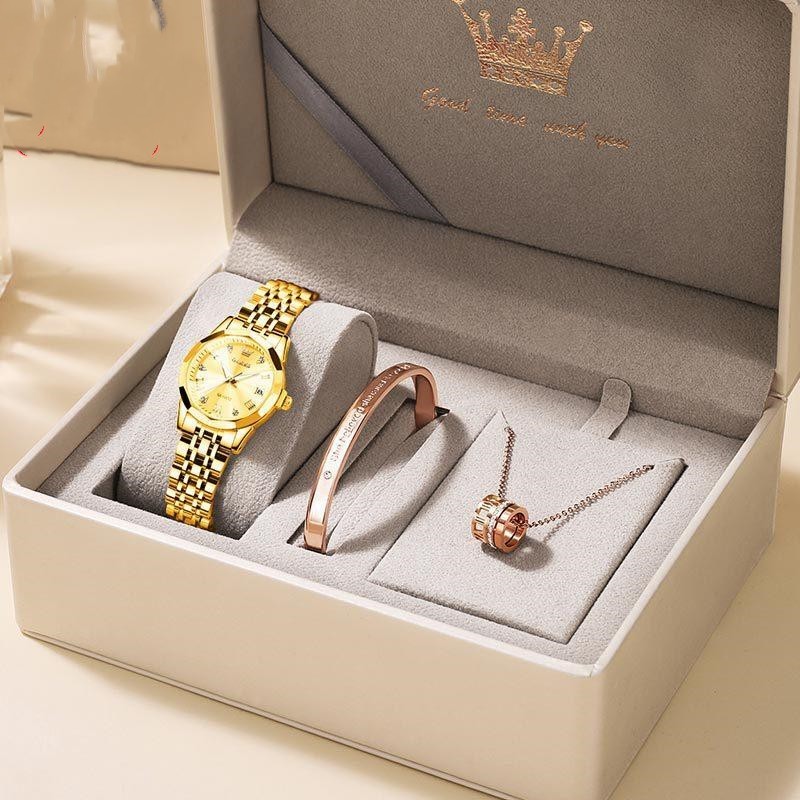 Quartz Women's Watch Gift Box Weloria