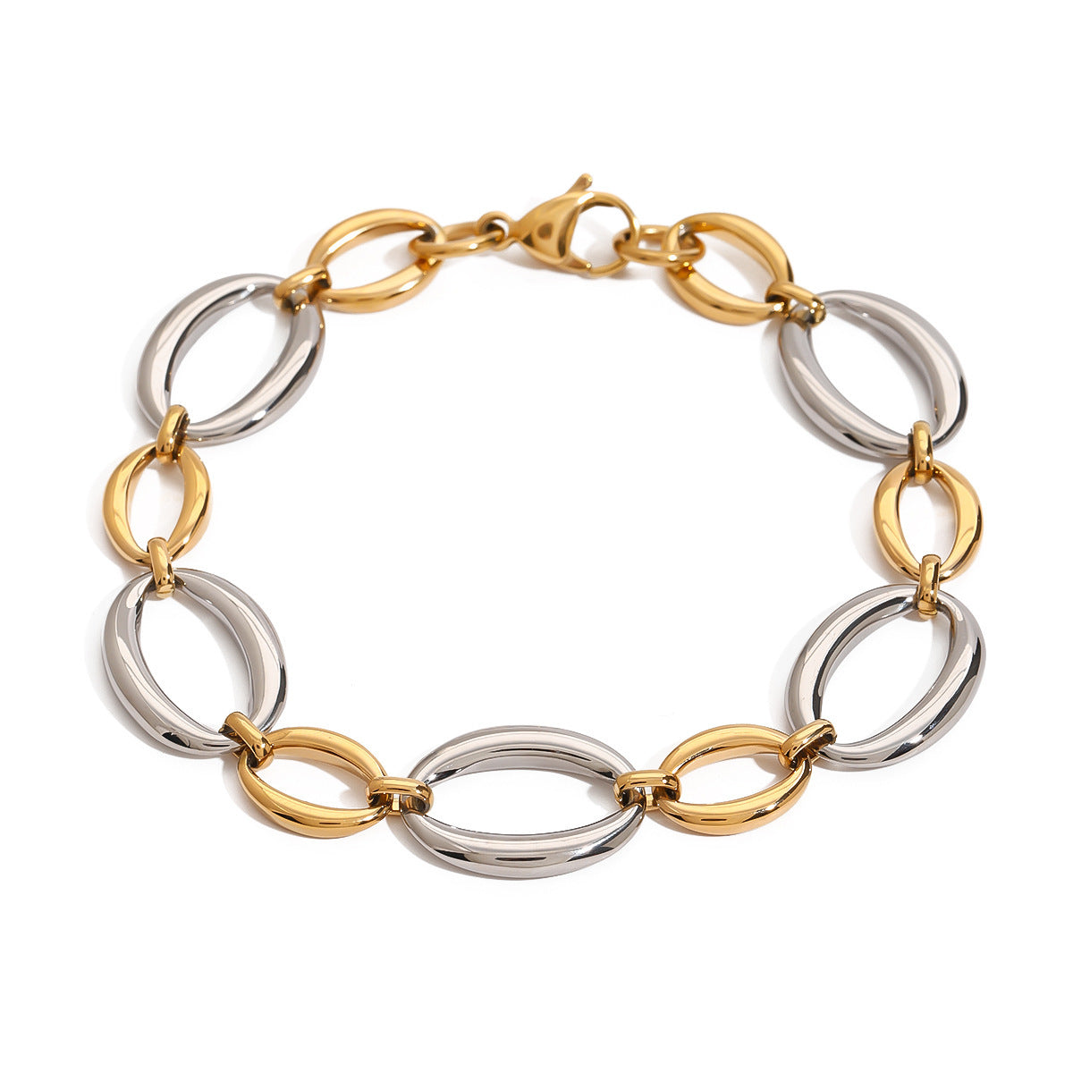 Stainless Steel Color Matching Metal Chain Bracelet Weloria