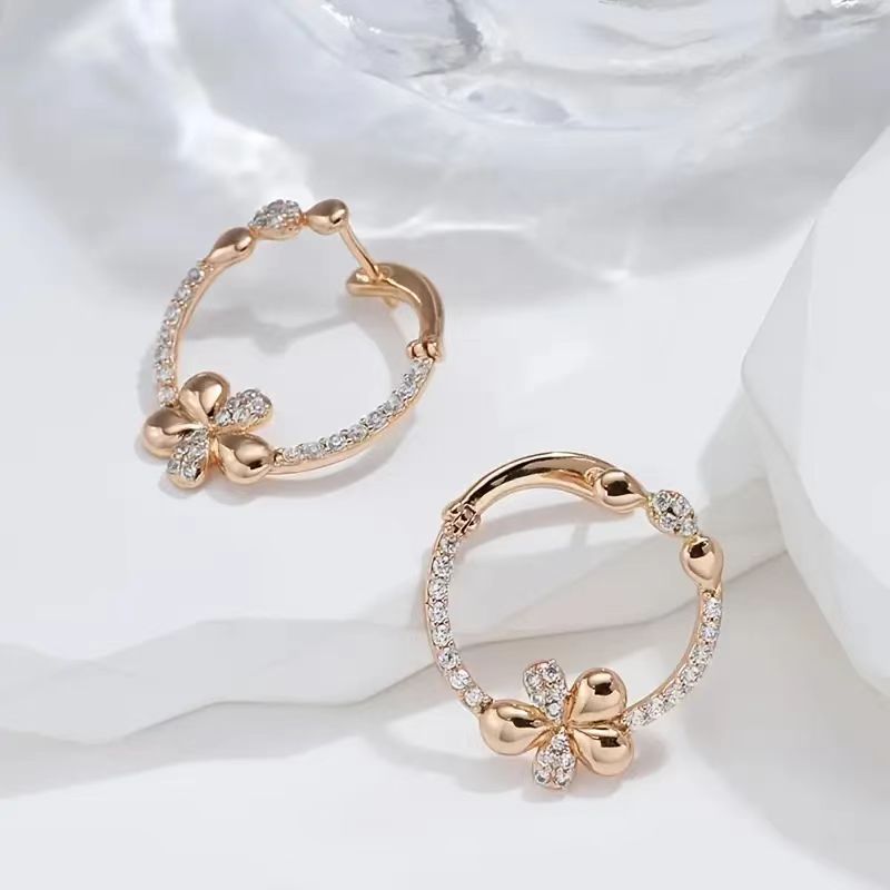 Personalized Round Ring Earrings For Women Weloria