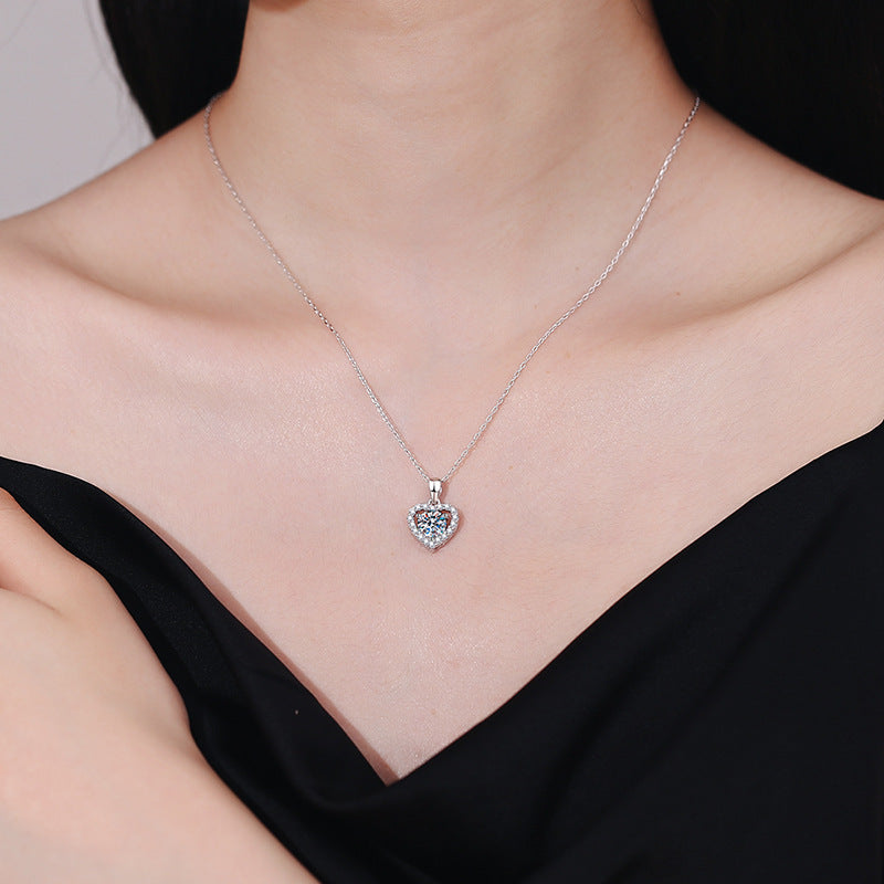 S925 Sterling Silver Ear Stud Pendant Suit Weloria