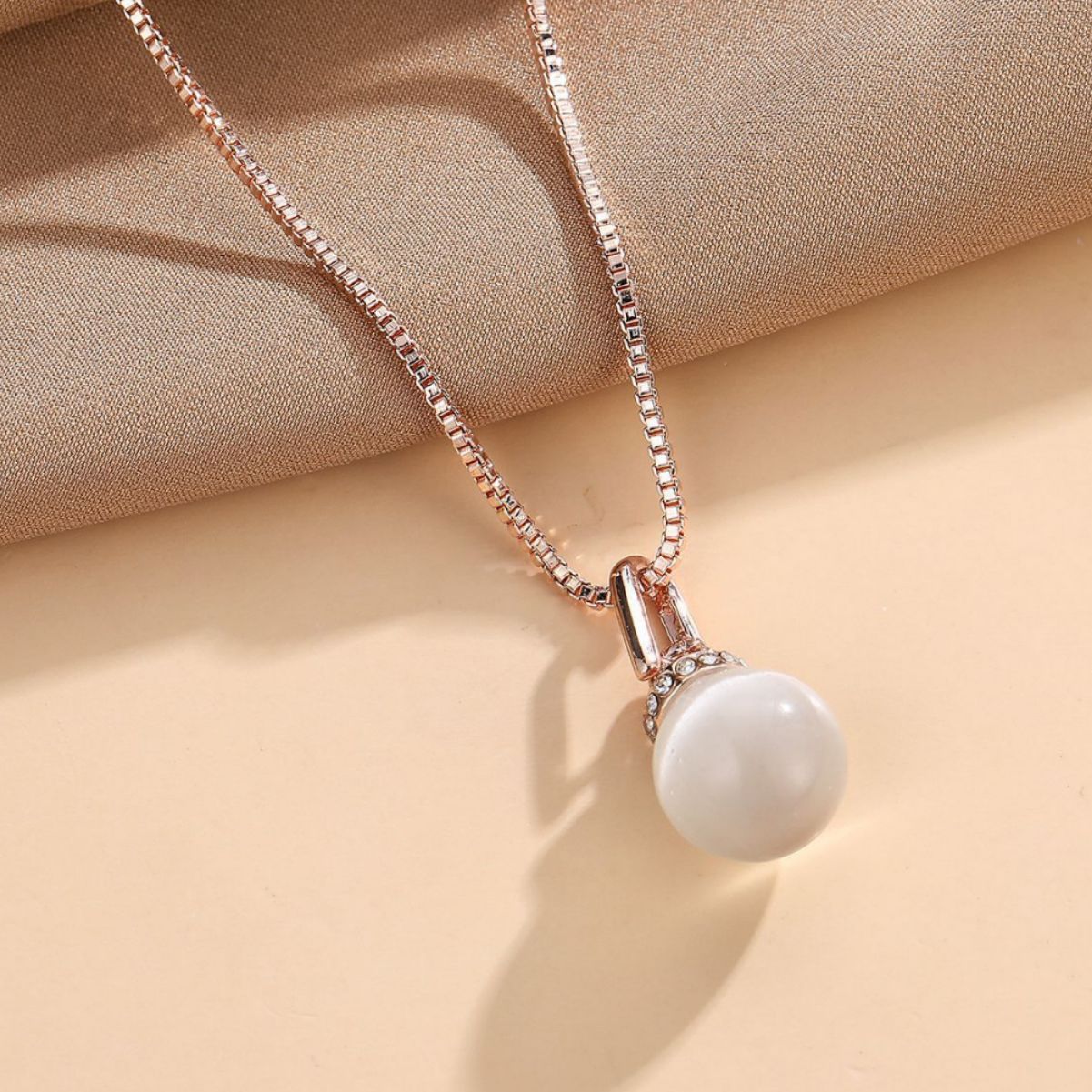 Geometric Ball Resin Necklace Earrings Jewelly Suit Weloria