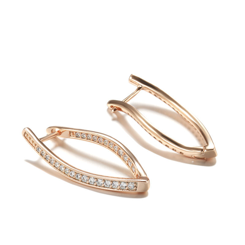 Fashion Personalized Zircon Eardrops Earrings Women Weloria