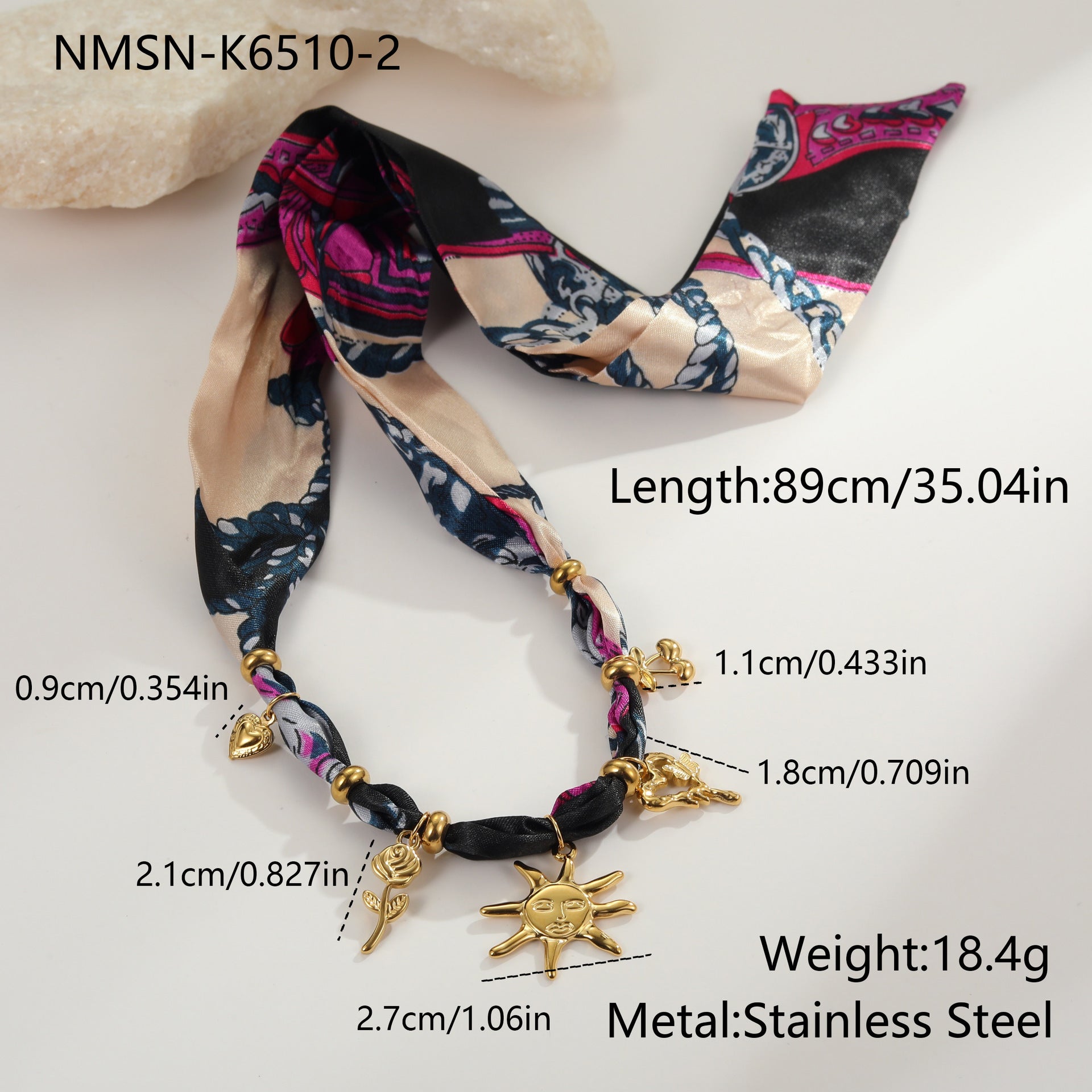 Autumn And Winter Scarf Series Sun Pendant Necklace High Sense Weloria