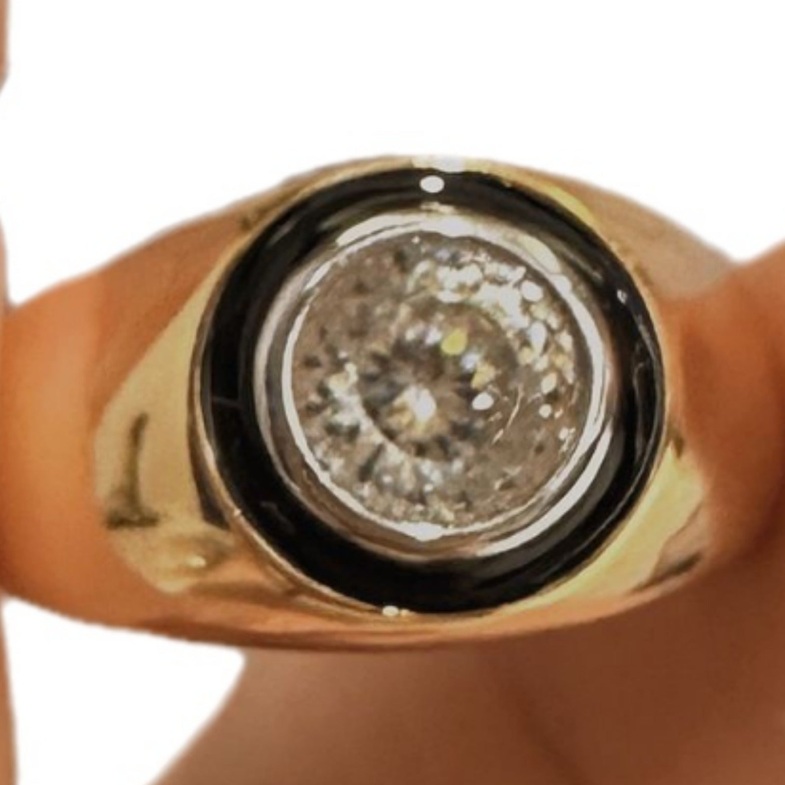 Starry Sky Loose Diamond Love Texture Rhinestone Wide Ring Design Sense Adjustable Weloria