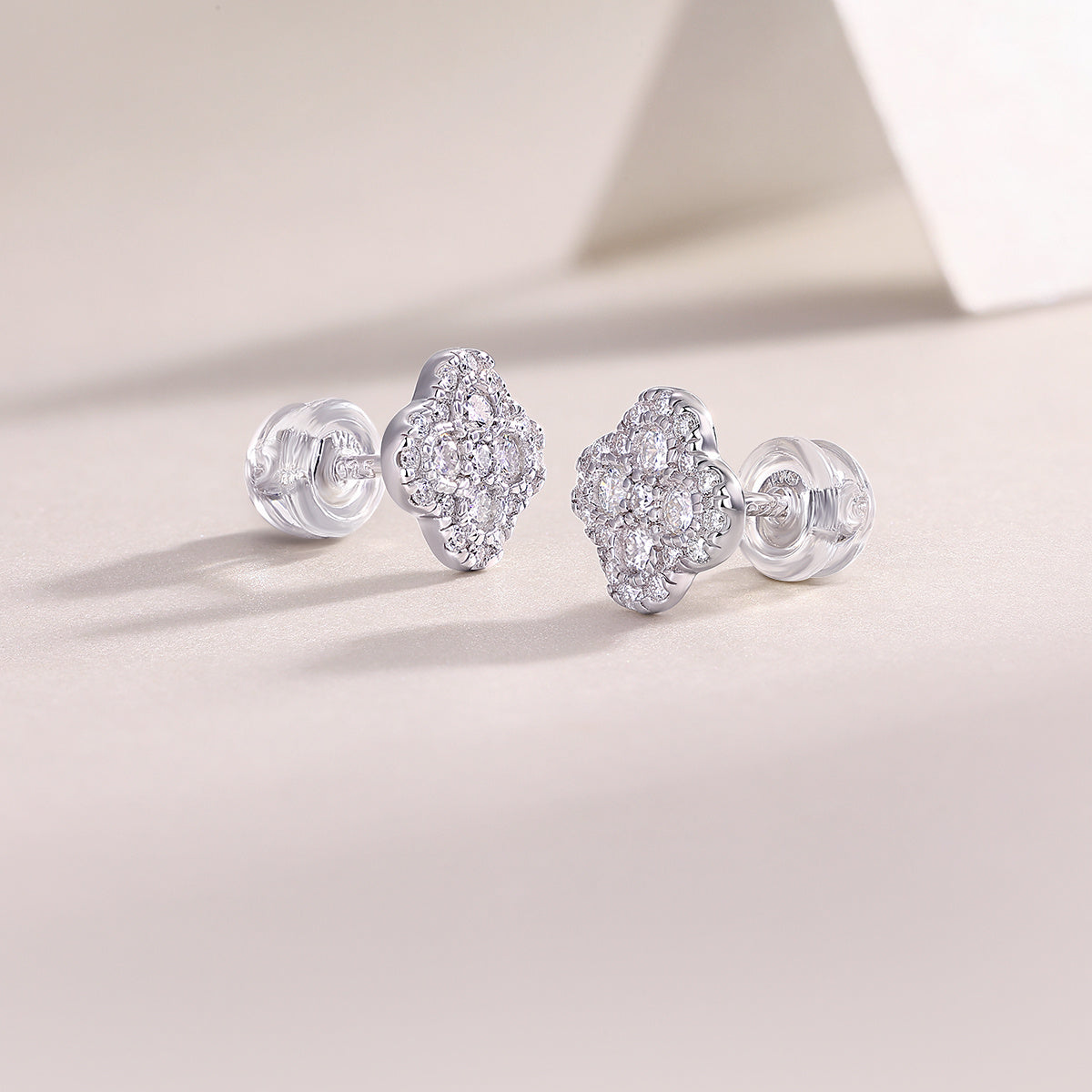 Ningxiang - Fashionable And Luxurious Diamond Jewelry Earrings Set With Moissanite S925 Sterling Silver And Platinum-plated Stud Earrings Weloria