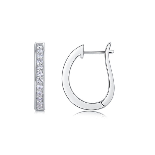 Morning Dew - Fashionable And Luxurious Diamond Jewelry Set With Moissanite S925 Sterling Silver And Platinum-plated Stud Earrings Weloria