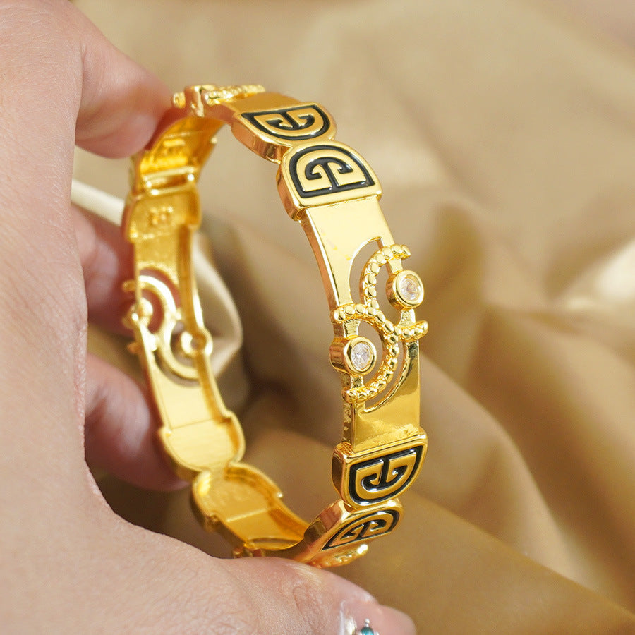 Cuban Women's Fashion Bracelet Cubic Zirconia Weloria