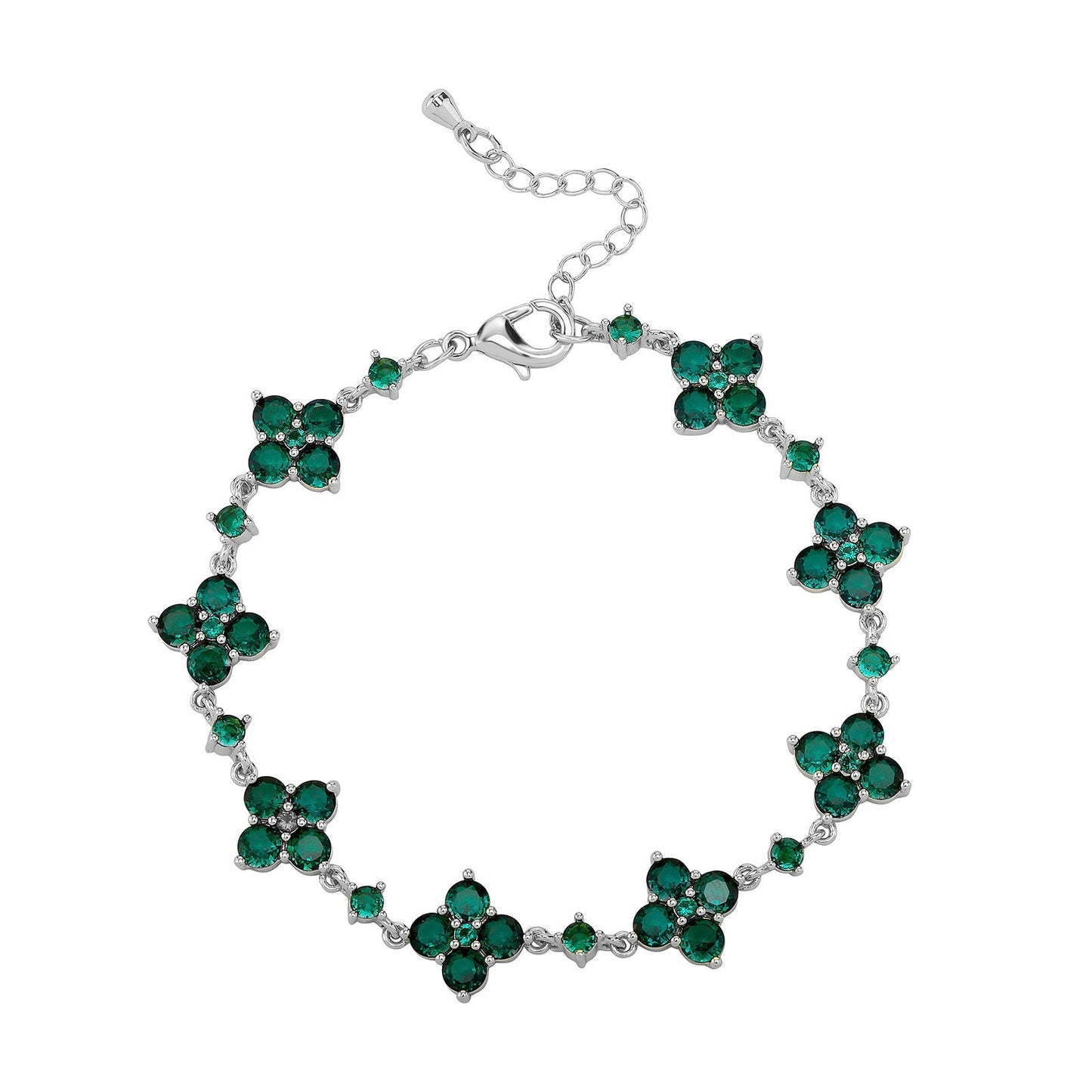 Flower Rhinestone Bracelet Light Luxury Sparking Zirconium High-grade Niche Bracelet Hand Jewelry Weloria