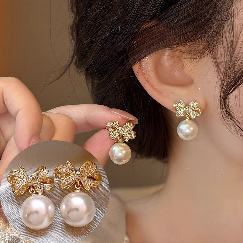 Fashionable All-match Temperament Irregular Pearl Earrings Weloria