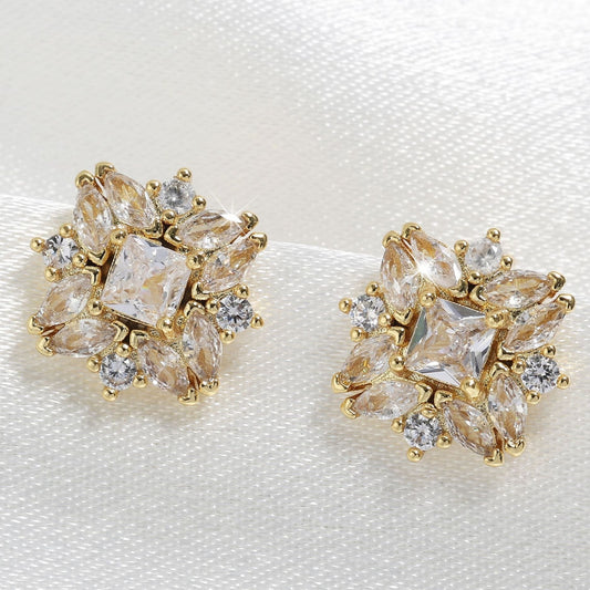 Zircon Women's Fashion High Class Elegant Special Interest Earrings Weloria