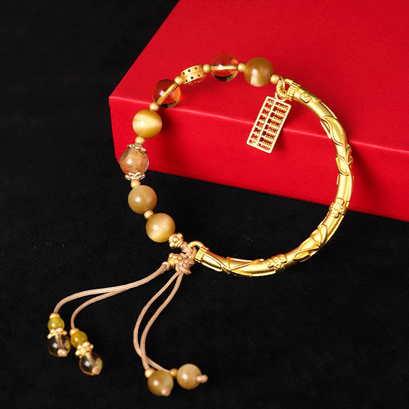 Abacus Tag Beaded Bracelet For Women Weloria