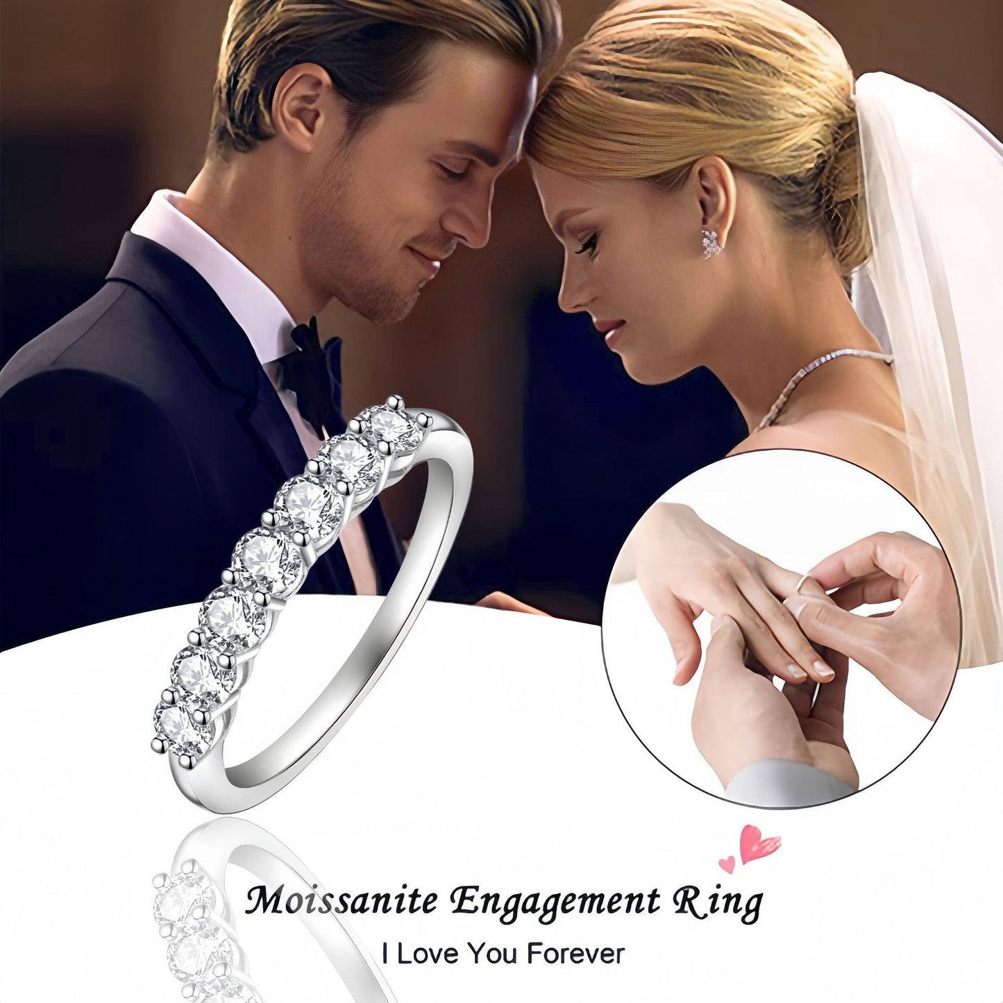 Classic Sansheng Sanshi Couple Rings Twist Twisted String Zircon Lines Weloria