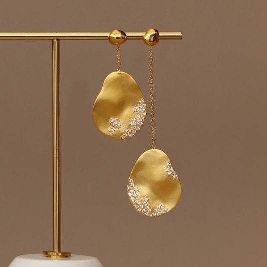 Asymmetric Earrings New Advanced Chinese Style Temperament Female Weloria