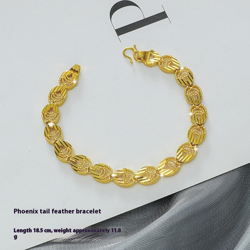 New Fashion Personality Placer Gold Bracelet Women Weloria
