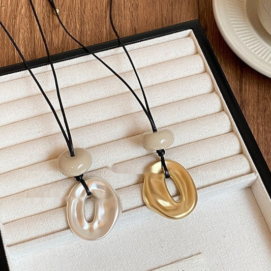 Simple Long Geometric Necklace Female Minority Fashion Temperament Weloria
