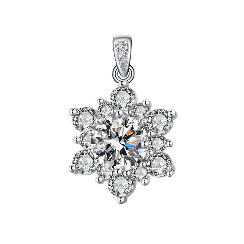 SUNFLOWER Necklace Suit Micro-inlaid Full Diamond Weloria