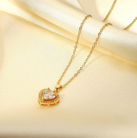 Exquisite Women's Wedding Jewelry Stainless Steel Gold Weloria