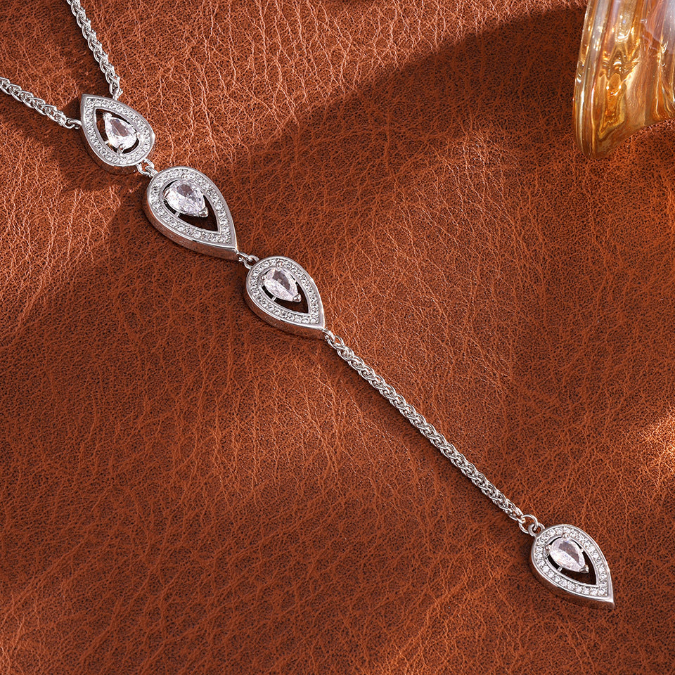 Water Drop Women's Fashionable All-match Necklace Weloria