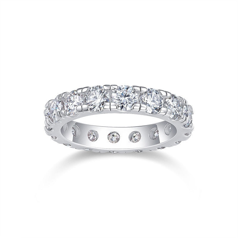 Yearning - A Fashionable And Luxurious Jewelry Piece Set With One-third Carat Moissanite S925 Sterling Silver And Platinum-plated Diamond Weloria