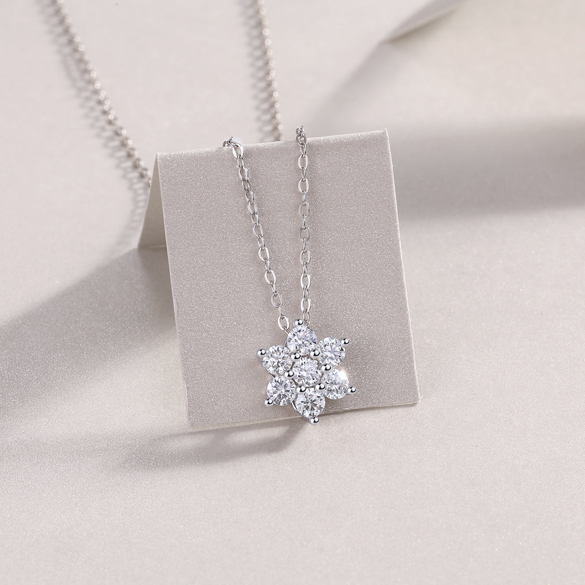 Snowflakes Fluttering - A Fashionable And Luxurious Diamond Jewelry Pendant Set With Moissanite S925 Sterling Silver And Platinum Plating Weloria