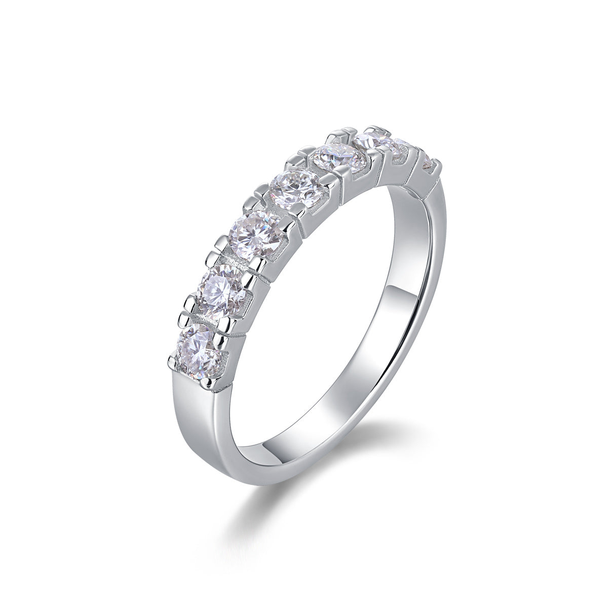LUCKY 7- A Fashionable And Luxurious Jewelry Piece Set With One-tenth Moissan Diamond, S925 Sterling Silver And Platinum-plated Diamond Weloria