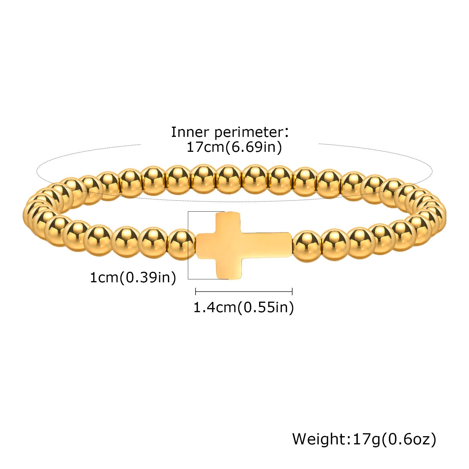 Beaded Gold Bracelet Simple Women's Jewelry Weloria