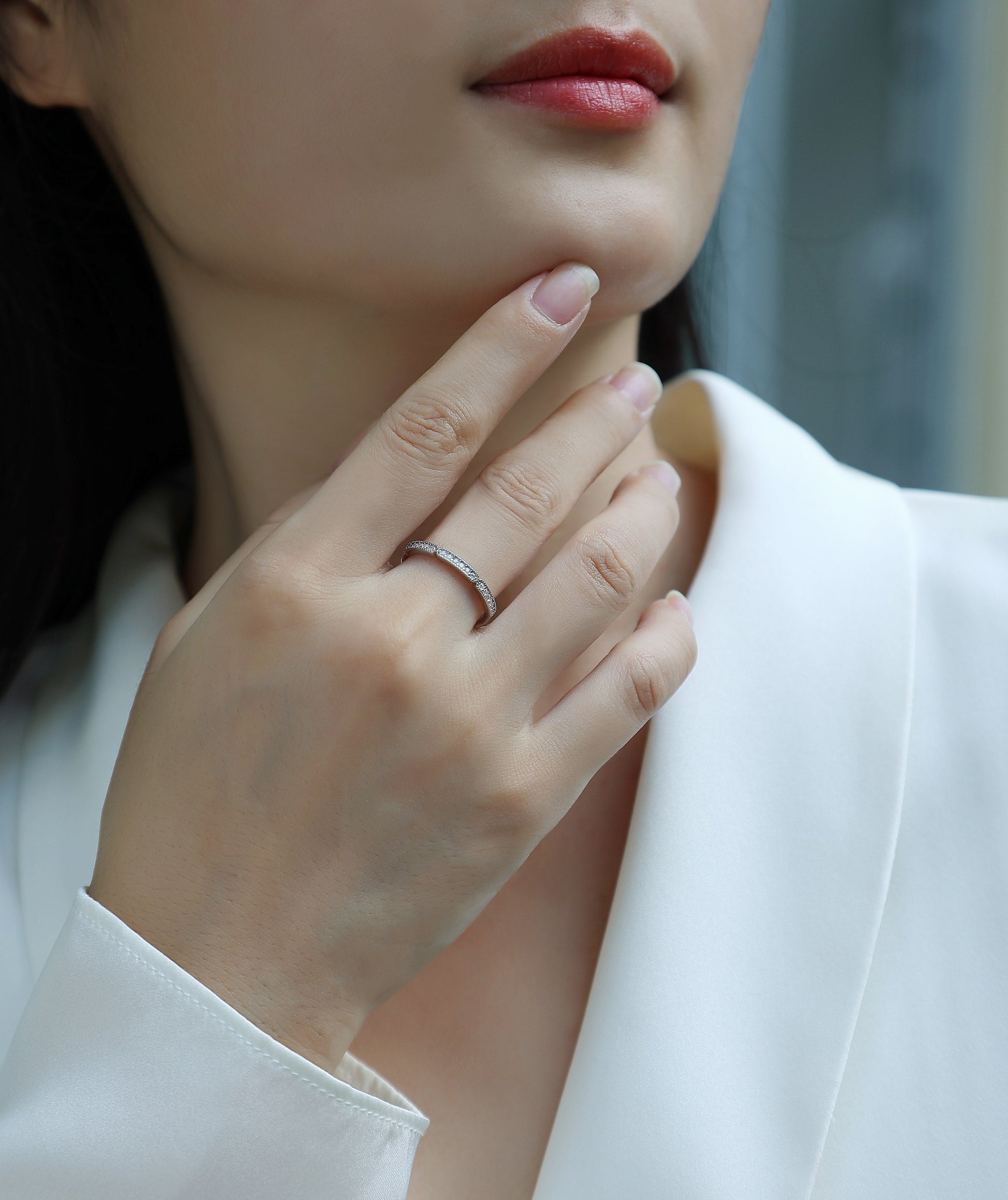 Youth - A Fashionable And Luxurious Jewelry Accessory Set With Moissanite S925 Sterling Silver And Platinum-plated Diamond Weloria
