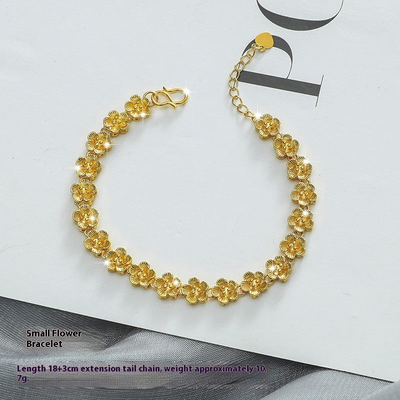 New Fashion Personality Placer Gold Bracelet Women Weloria