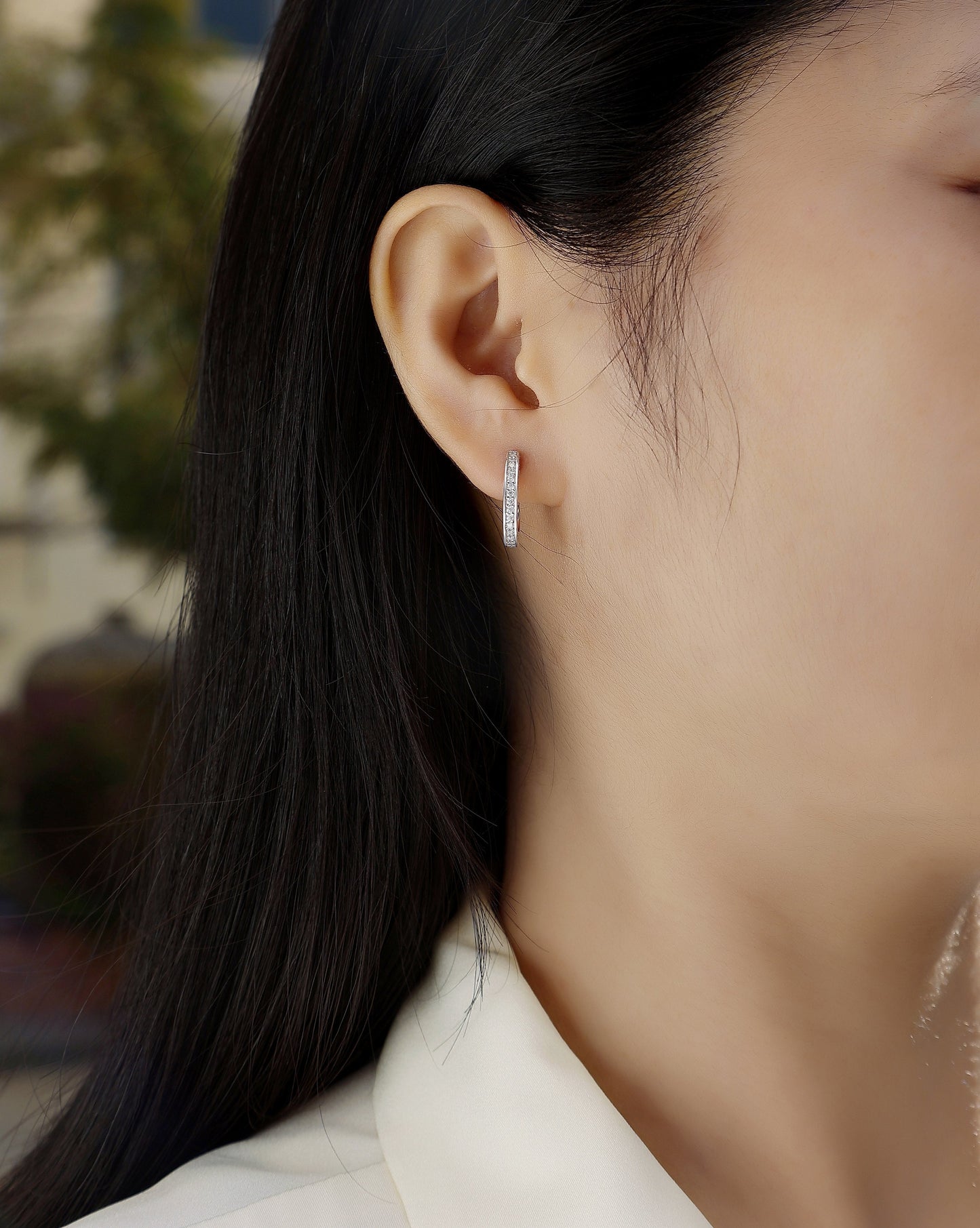 Highlight - S925 Moissanite Sterling Silver Earrings With Platinum-plated Stud Earrings, Fashionable, Trendy And Affordable Diamond Jewelry Weloria