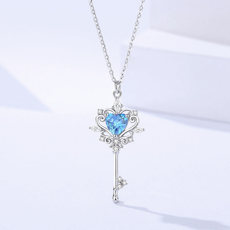 S925 Sterling Silver Guard Key Original Necklace For Women Weloria