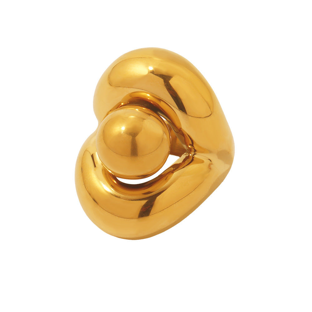 18K Real Gold Fashion Conspicuous Index Finger Ring Weloria