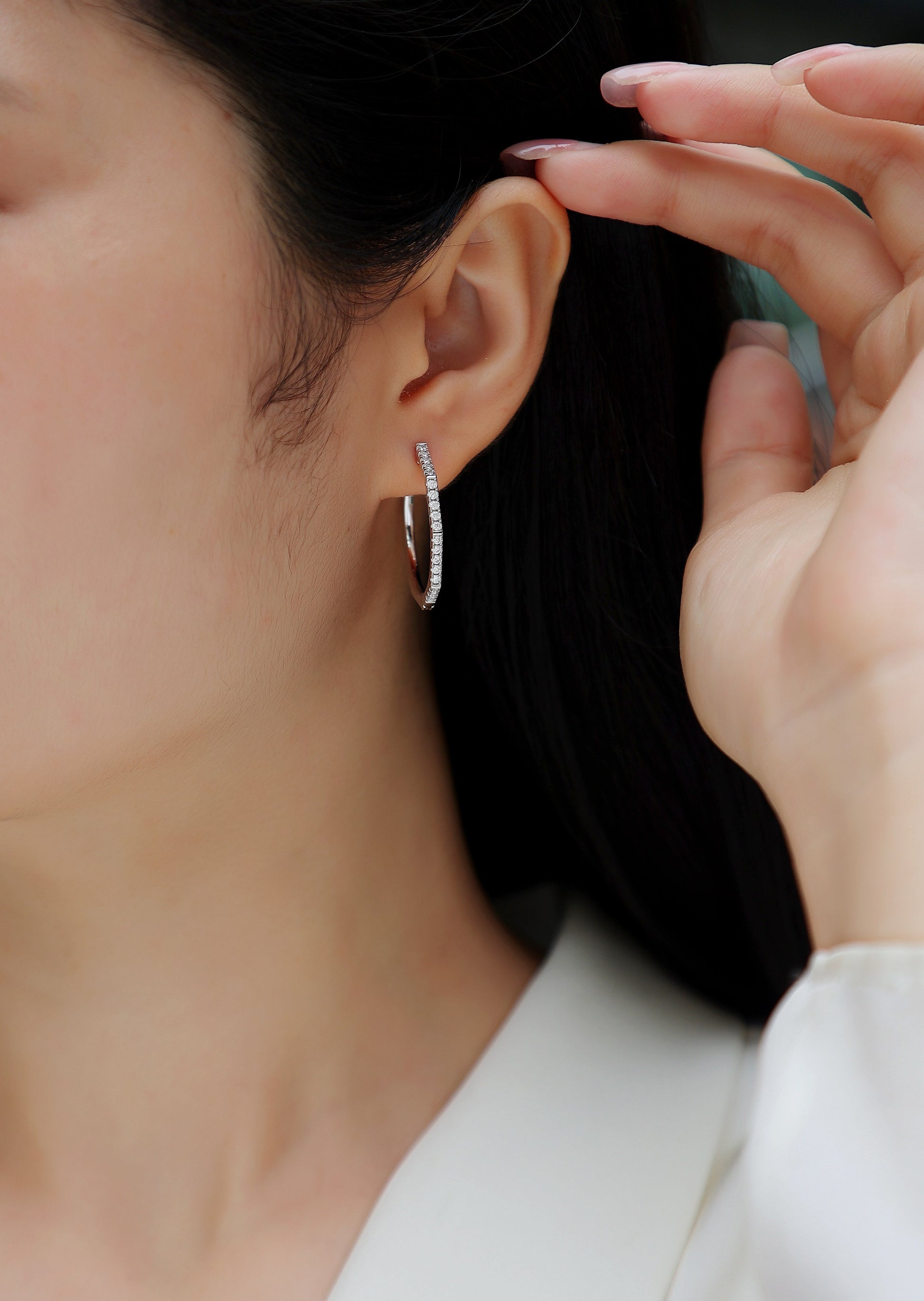 Modern Star Ring - Fashionable Earrings And Stud Jewelry Set With Moissanite S925 Sterling Silver And Platinum-plated Diamonds Weloria