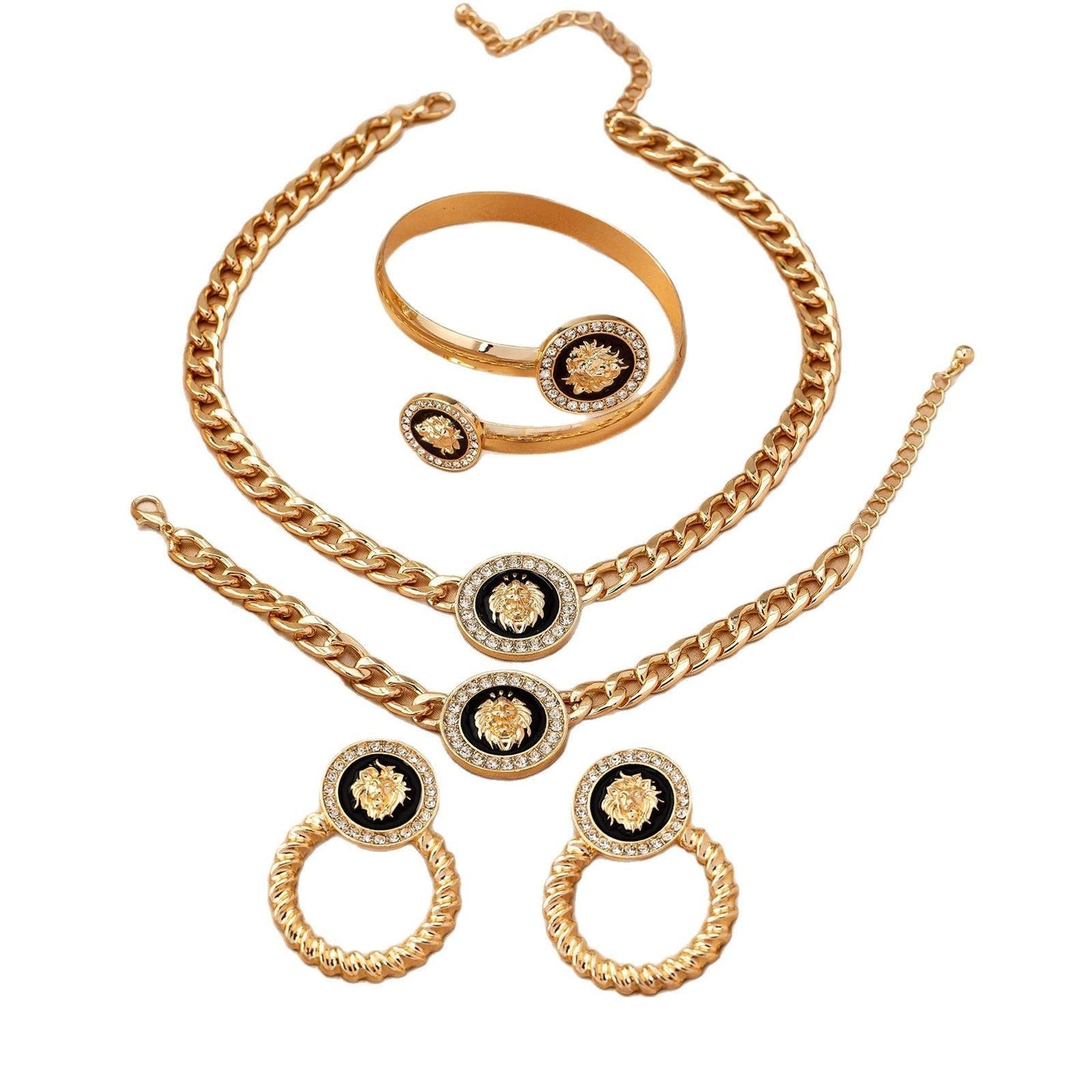 Creative Fashion Lion's Head Ornament Suit For Women Weloria