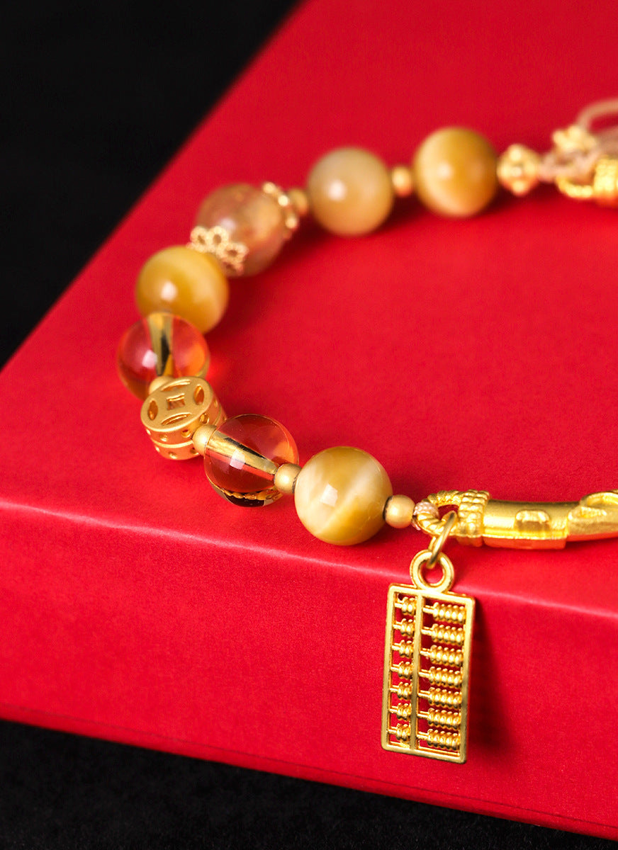 Abacus Tag Beaded Bracelet For Women Weloria
