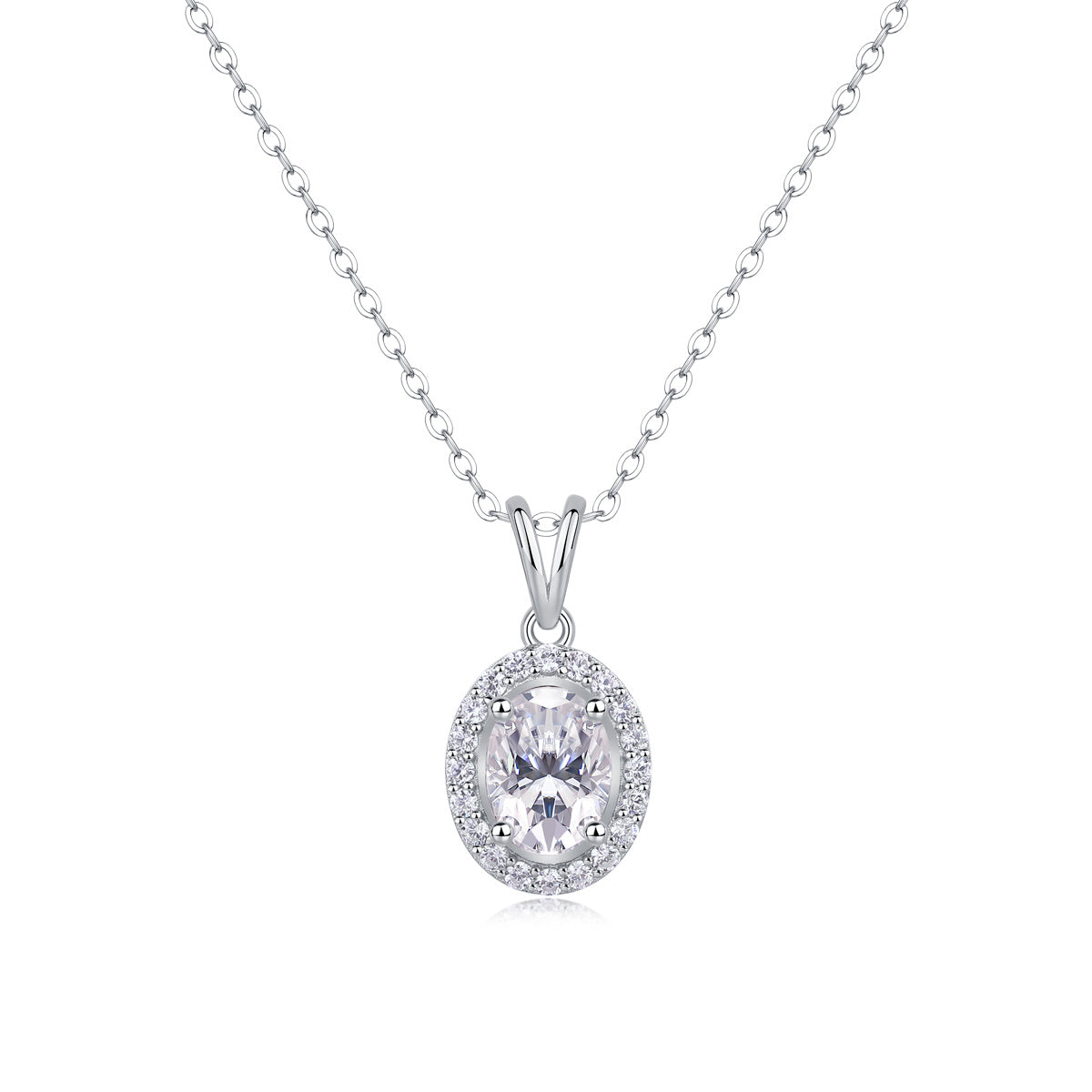 Infinite - A Fashionable And Luxurious Diamond Jewelry Pendant Set With Moissanite S925 Sterling Silver And Platinum Plating Weloria