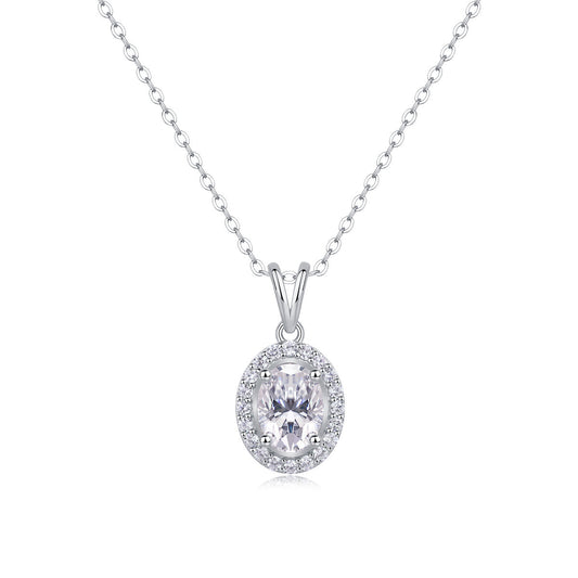 Infinite - A Fashionable And Luxurious Diamond Jewelry Pendant Set With Moissanite S925 Sterling Silver And Platinum Plating Weloria